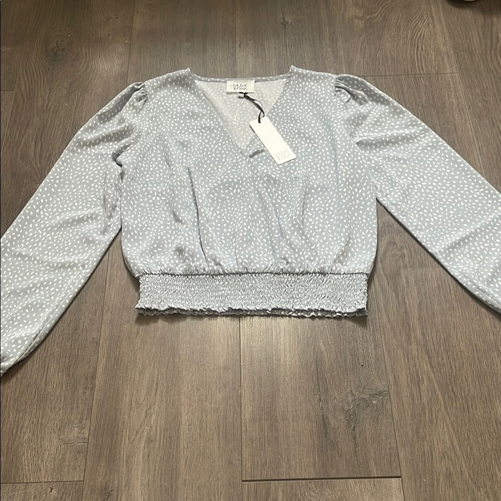 Olive and Oak Polka Dot Blouse